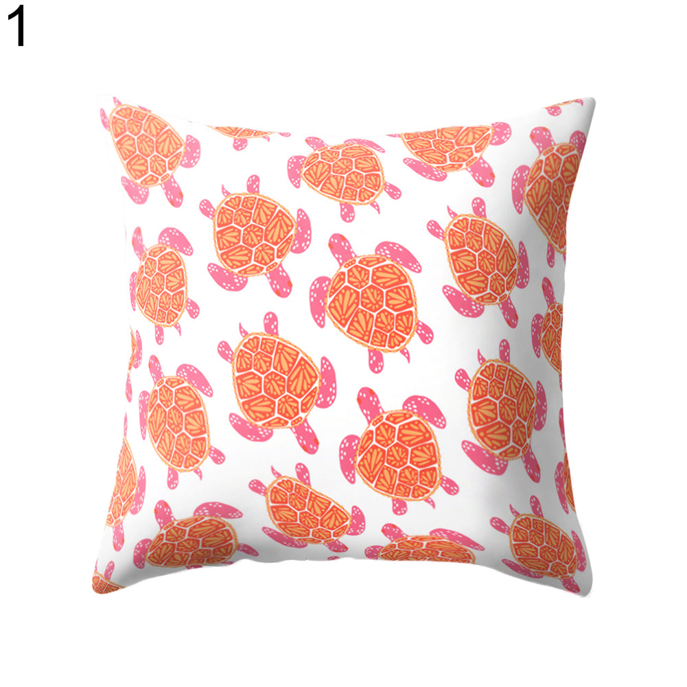 Modern Tortoise Sofa Bed Throw Pillow Case Cushion Cover Home Room Decoration