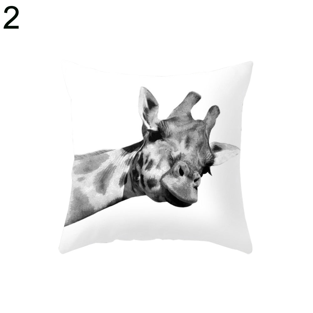 Modern Art Cactus Flower Flamingo Cushion Cover Throw Pillow Case Home Decor