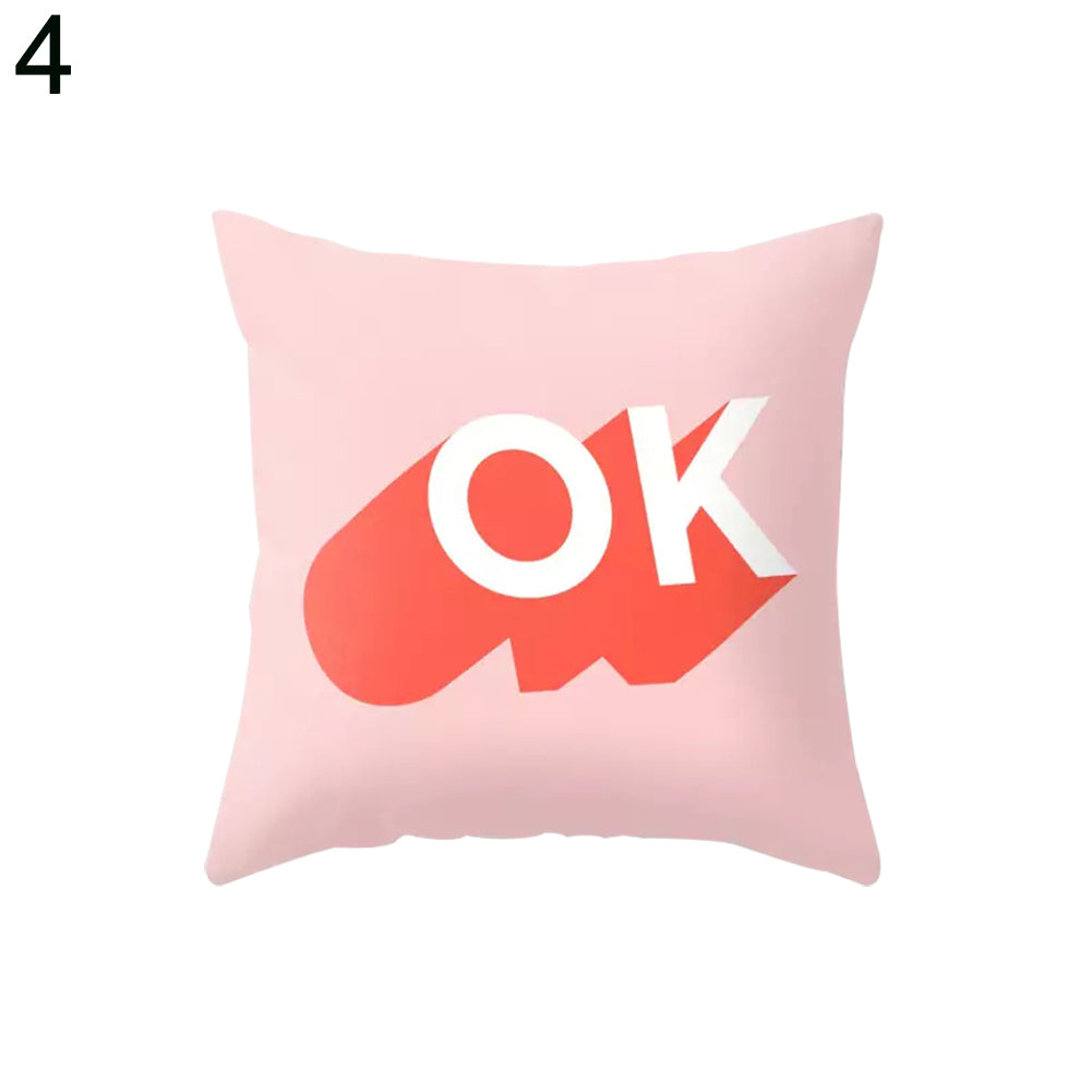 Modern Art Cactus Flower Flamingo Cushion Cover Throw Pillow Case Home Decor