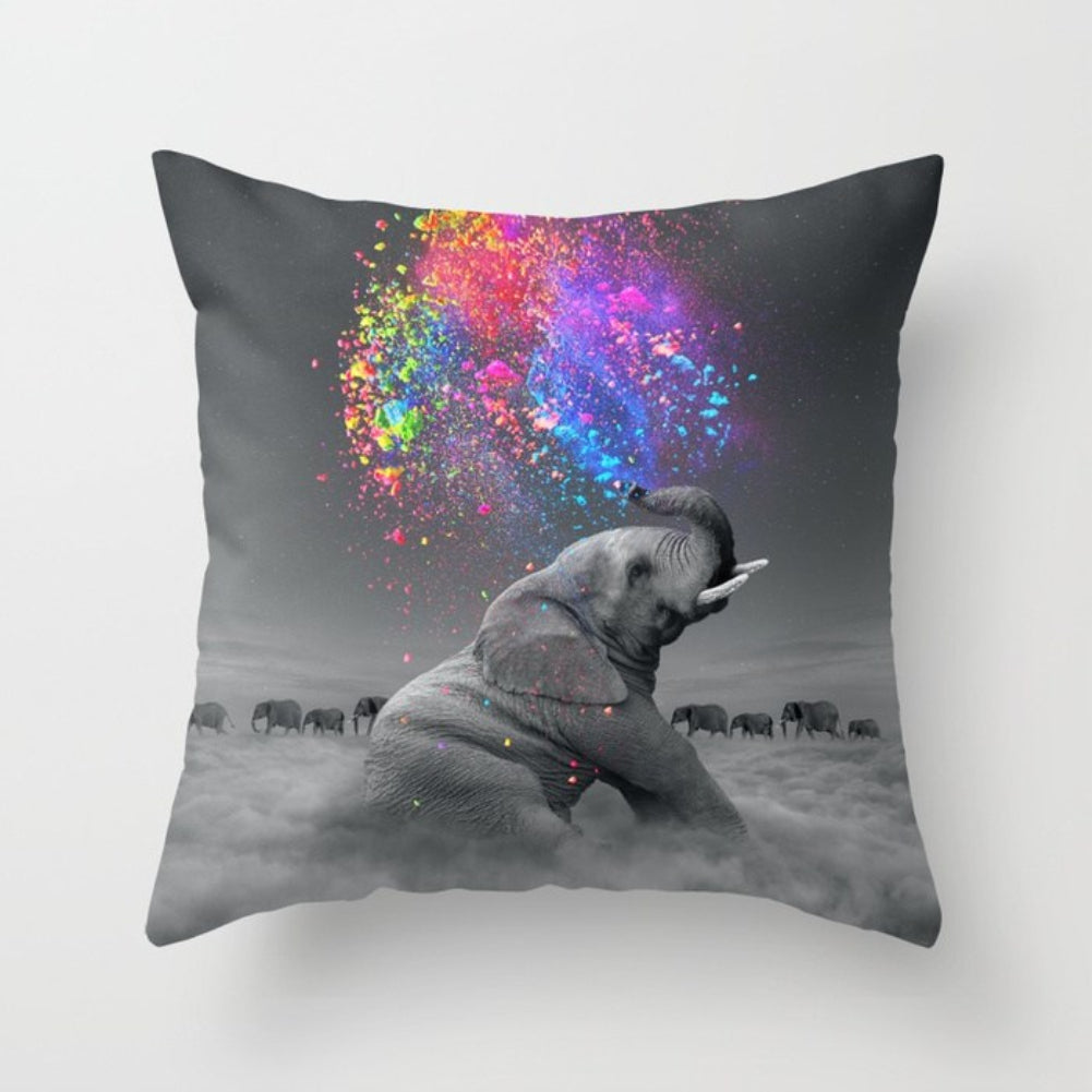 Modern Birds Floral Printing Pillow Case Cushion Cover Square Shape Home Decor