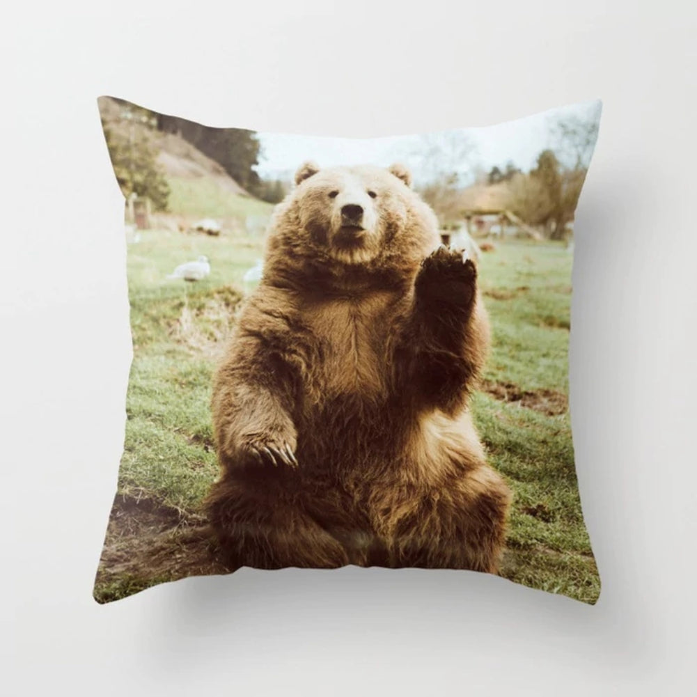 Modern Birds Floral Printing Pillow Case Cushion Cover Square Shape Home Decor