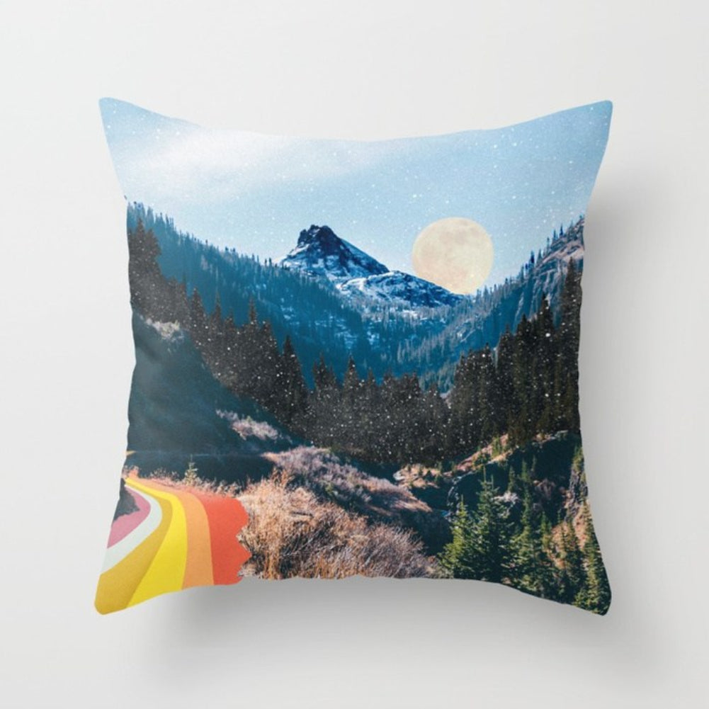 Modern Birds Floral Printing Pillow Case Cushion Cover Square Shape Home Decor