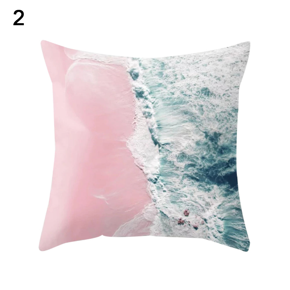 Modern Birds Floral Printing Pillow Case Cushion Cover Square Shape Home Decor