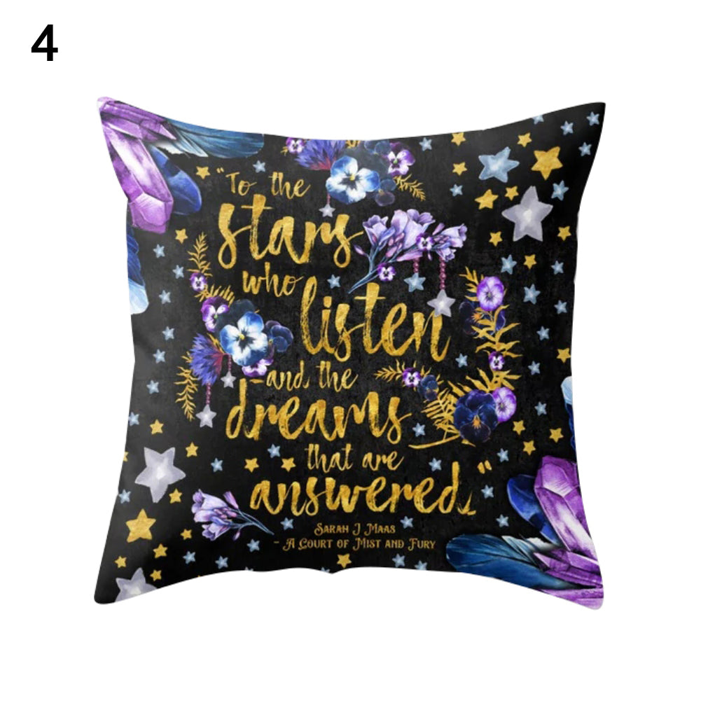 Modern Birds Floral Printing Pillow Case Cushion Cover Square Shape Home Decor