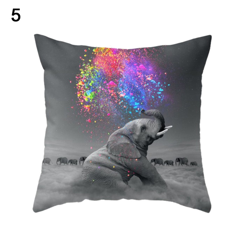 Modern Birds Floral Printing Pillow Case Cushion Cover Square Shape Home Decor