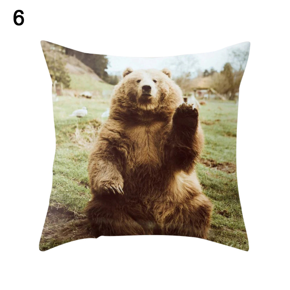 Modern Birds Floral Printing Pillow Case Cushion Cover Square Shape Home Decor