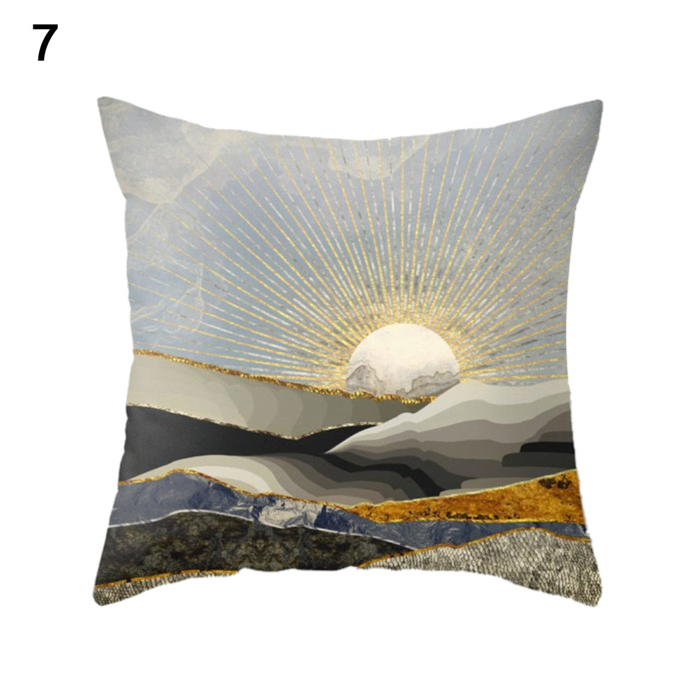 Modern Birds Floral Printing Pillow Case Cushion Cover Square Shape Home Decor