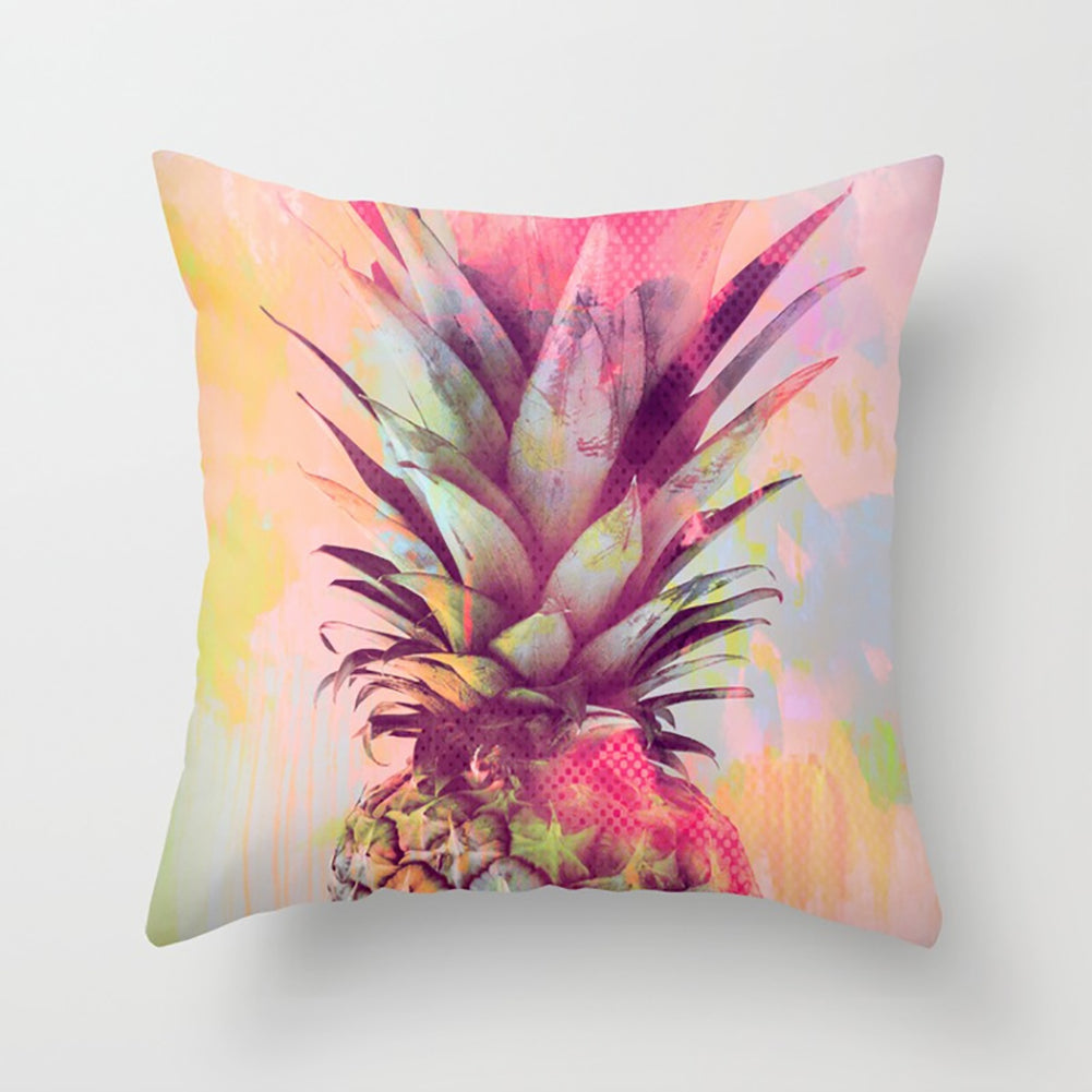 Fashion Colorful Pineapple Tiger Cactus Dog Pillow Case Cushion Cover Car Decor
