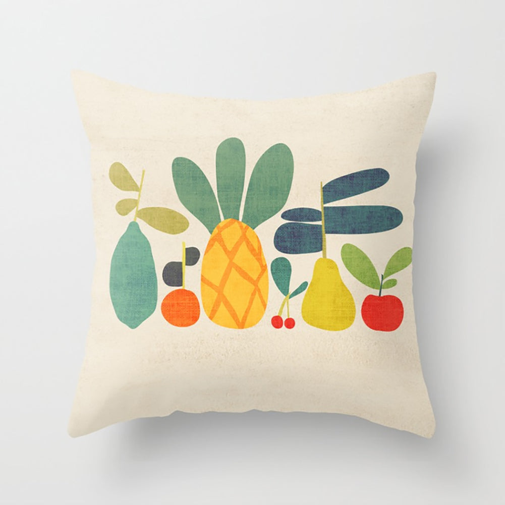 Fashion Colorful Pineapple Tiger Cactus Dog Pillow Case Cushion Cover Car Decor