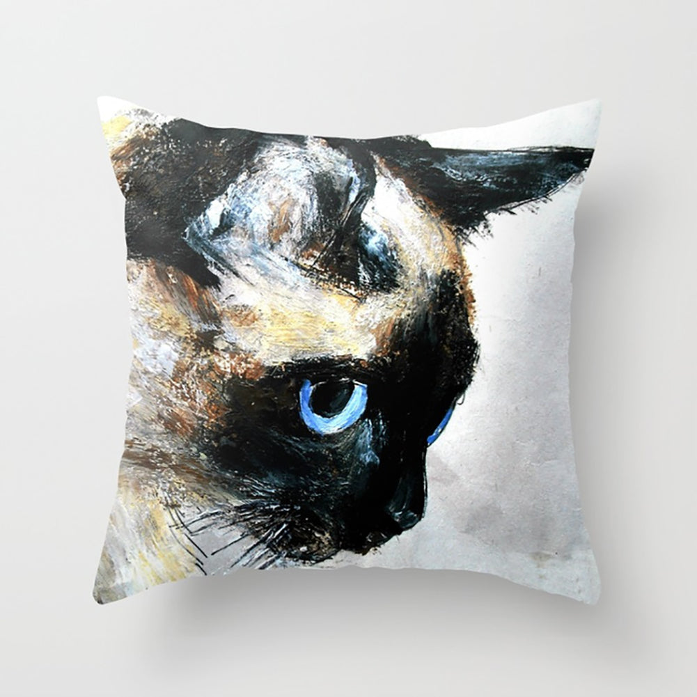 Fashion Colorful Pineapple Tiger Cactus Dog Pillow Case Cushion Cover Car Decor