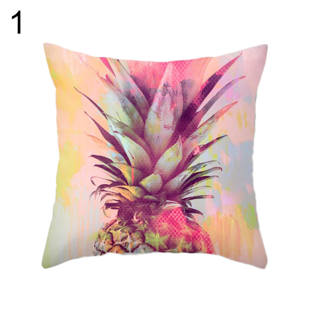 Fashion Colorful Pineapple Tiger Cactus Dog Pillow Case Cushion Cover Car Decor