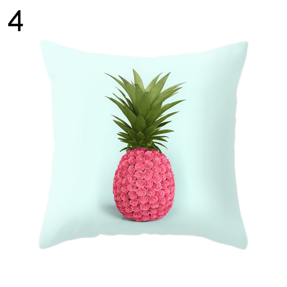 Fashion Colorful Pineapple Tiger Cactus Dog Pillow Case Cushion Cover Car Decor