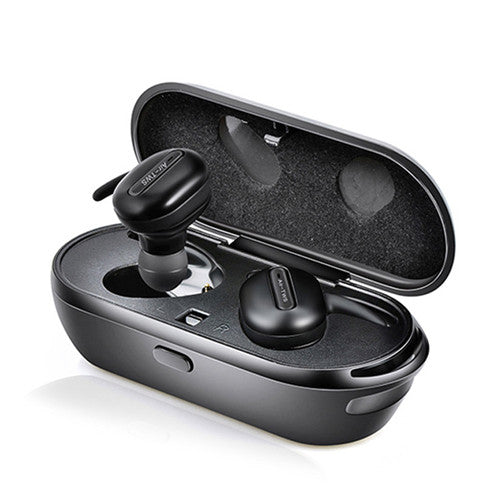 TWS Mini Headphones 3D Stereo Hands-free Noise Reduction Bluetooth Headset Wireless Earphones and Power Bank Box