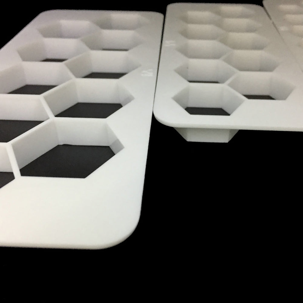 3Pcs Hexagon Biscuit Chocolate Cookies Cutter Fondant Cake DIY Decorative Mold