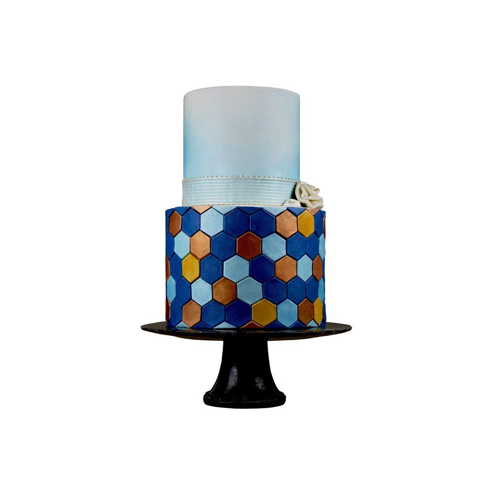 3Pcs Hexagon Biscuit Chocolate Cookies Cutter Fondant Cake DIY Decorative Mold