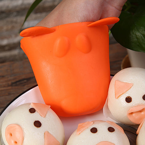 Cute Dog Heat-Resistant Kitchen Oven Holder BBQ Baking Silicone Mitt Glove Tool
