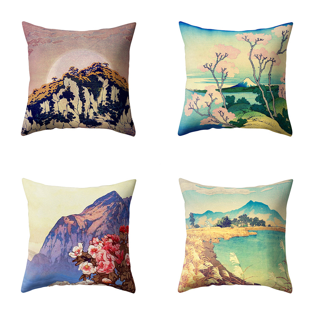 18Inch Tree Mountain Throw Pillow Case Cushion Cover Car Room Sofa Decoration