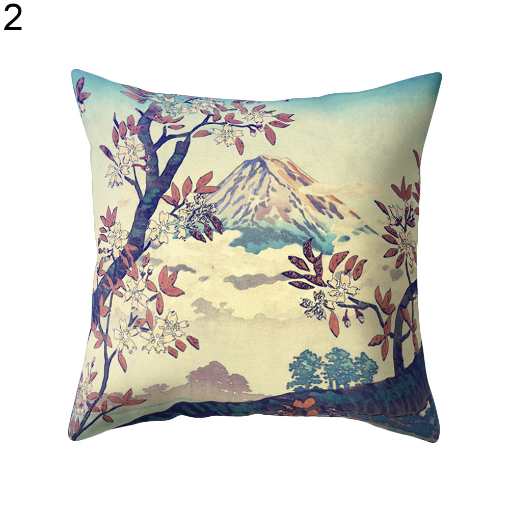 18Inch Tree Mountain Throw Pillow Case Cushion Cover Car Room Sofa Decoration