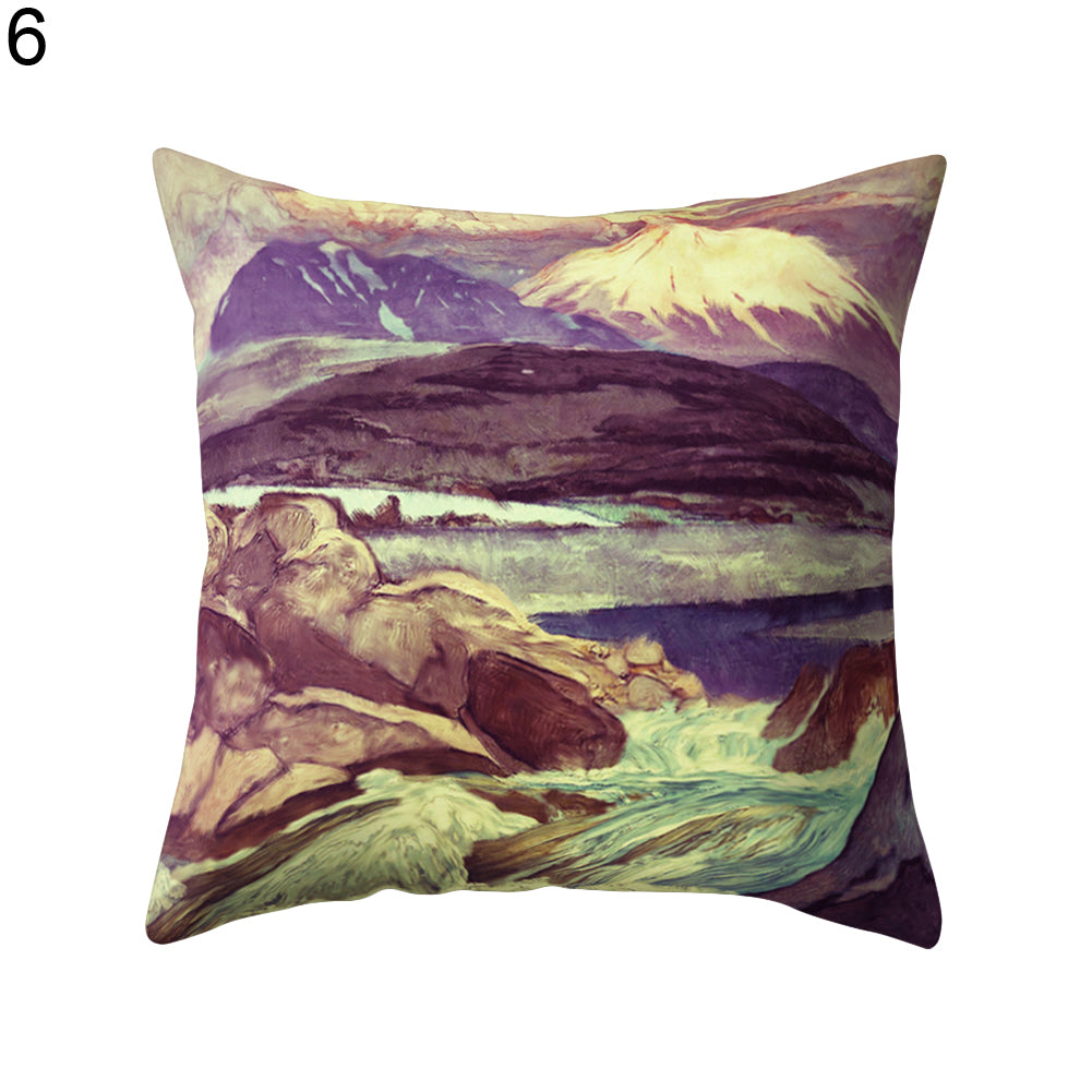 18Inch Tree Mountain Throw Pillow Case Cushion Cover Car Room Sofa Decoration