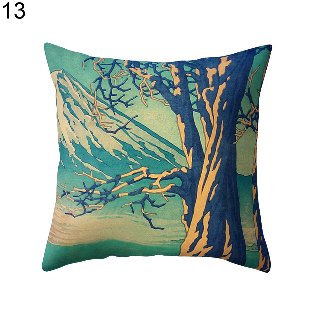 18Inch Tree Mountain Throw Pillow Case Cushion Cover Car Room Sofa Decoration