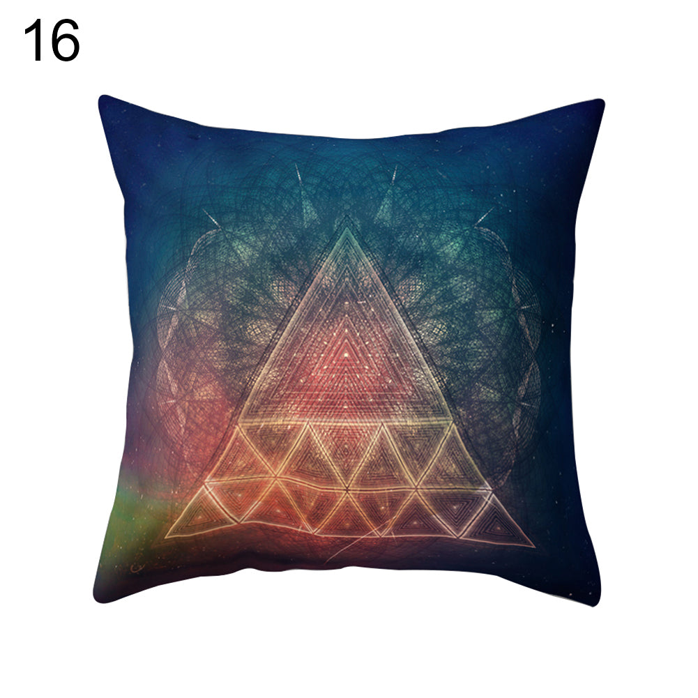 Geometry Pattern Soft Comfortable Cushion Cover Bed Sofa Pillowcase Home Decor