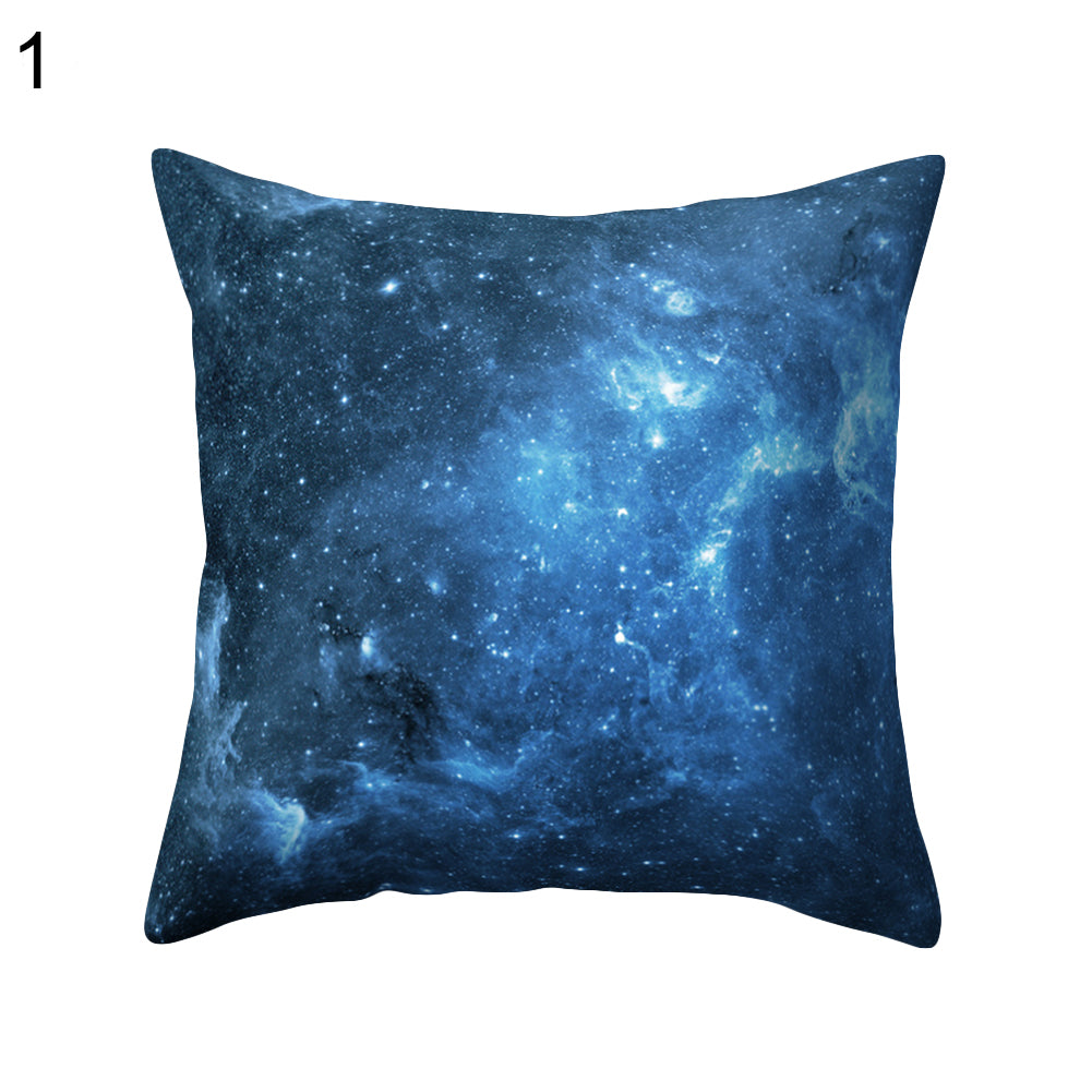 Volcano Planet Starry Sky Throw Pillow Cover Cushion Case Car Home Sofa Decor