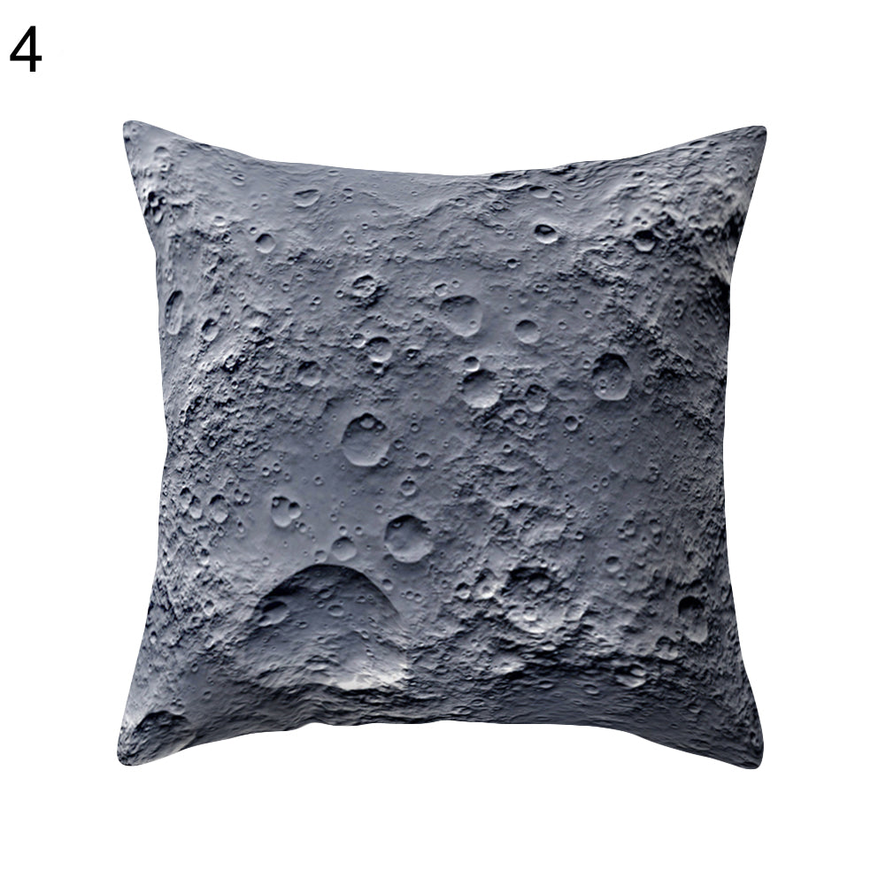 Volcano Planet Starry Sky Throw Pillow Cover Cushion Case Car Home Sofa Decor