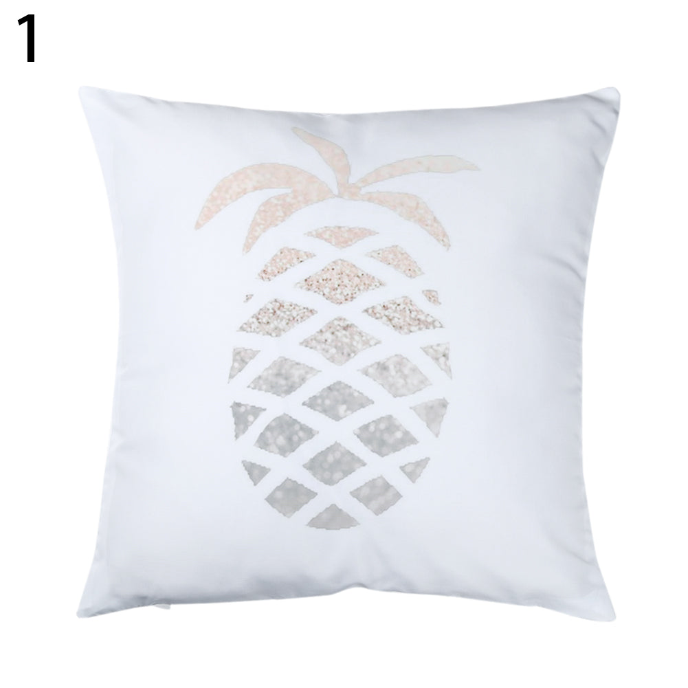 Floral Letter Animal Printed Pillow Case Sofa Car Waist Cushion Cover Home Decor