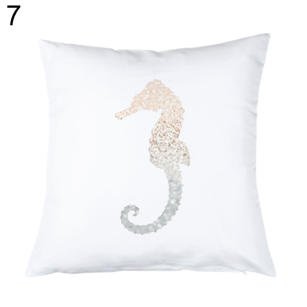 Floral Letter Animal Printed Pillow Case Sofa Car Waist Cushion Cover Home Decor