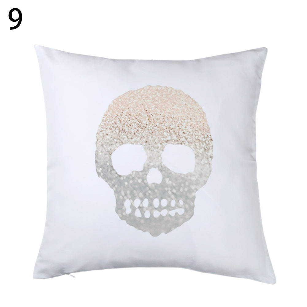 Floral Letter Animal Printed Pillow Case Sofa Car Waist Cushion Cover Home Decor