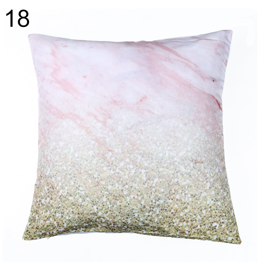 Floral Letter Animal Printed Pillow Case Sofa Car Waist Cushion Cover Home Decor