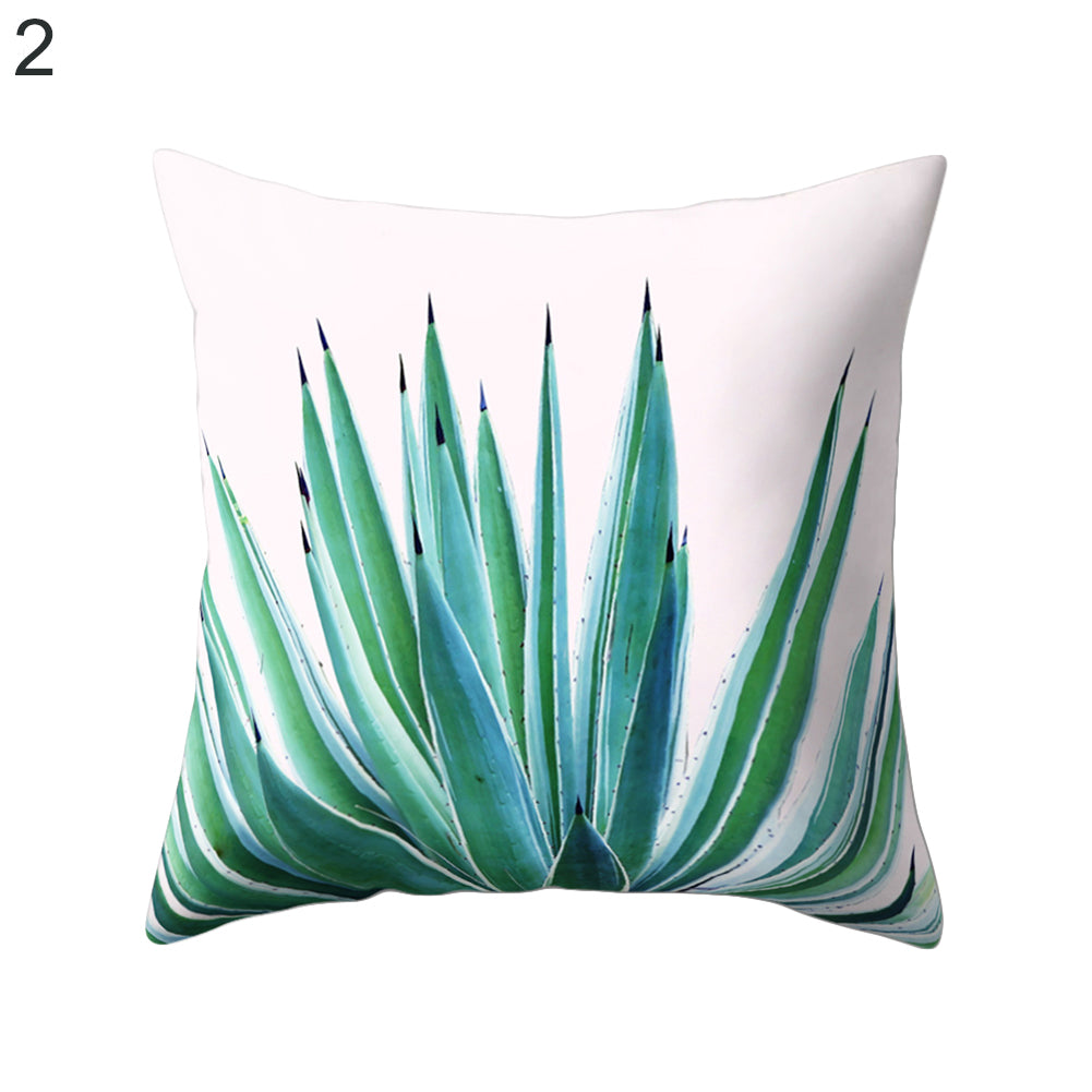 Cactus Flower Print Sofa Bed Throw Pillow Case Cushion Cover Home Room Decor