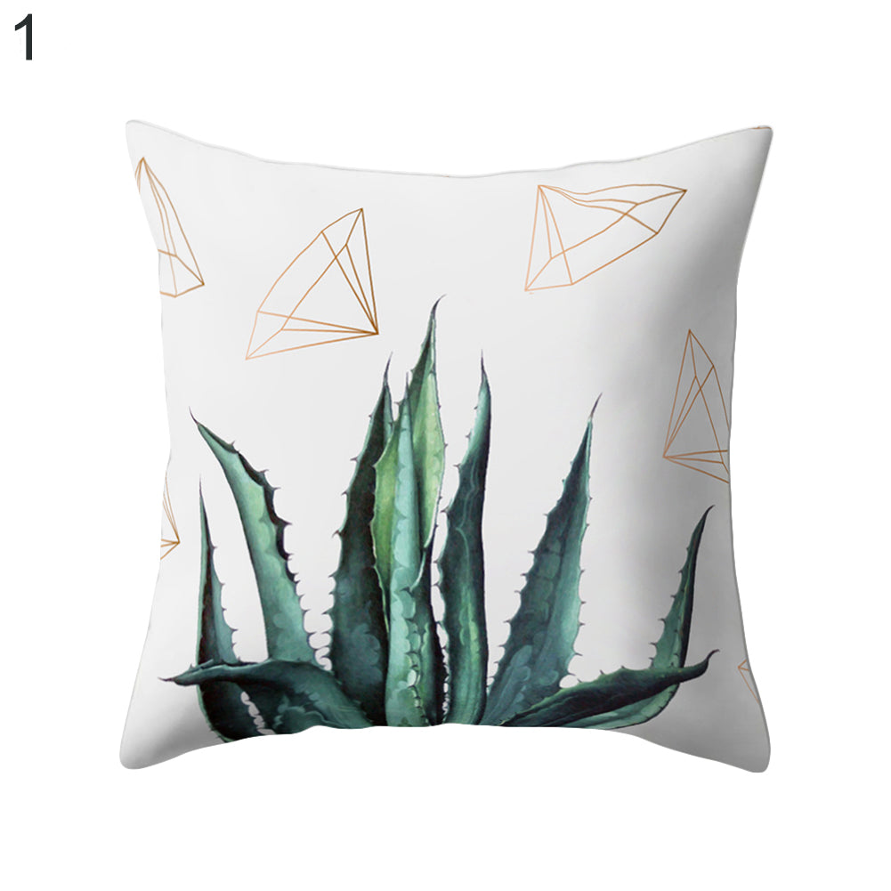 Cactus Flower Print Sofa Bed Throw Pillow Case Cushion Cover Home Room Decor