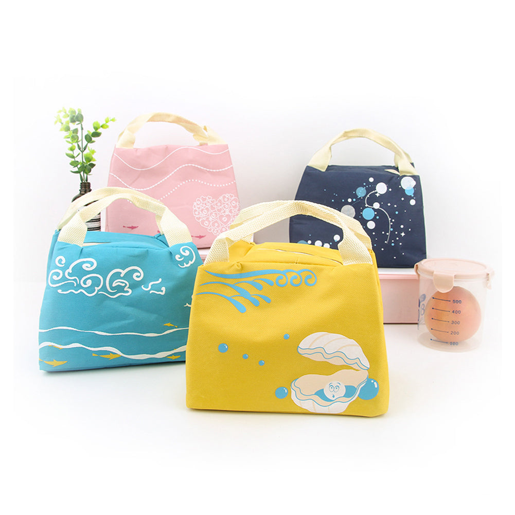 Portable Waterproof Insulated Thermal Lunch Bag Student Travel Picnic Pouch