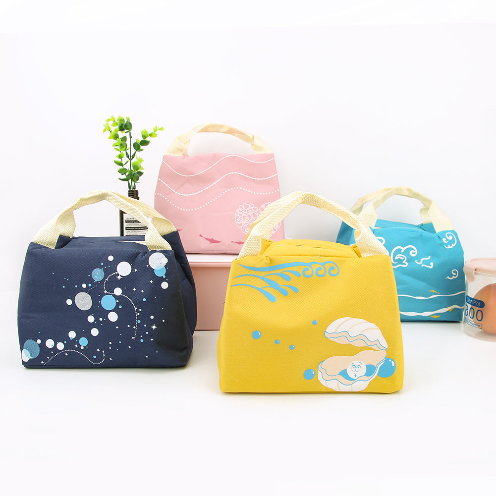 Portable Waterproof Insulated Thermal Lunch Bag Student Travel Picnic Pouch