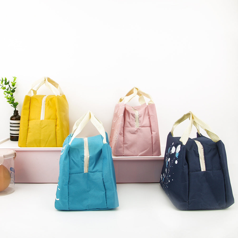 Portable Waterproof Insulated Thermal Lunch Bag Student Travel Picnic Pouch