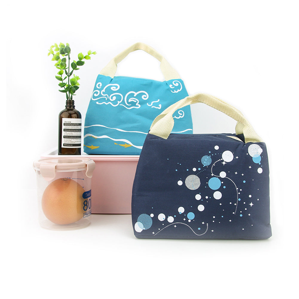 Portable Waterproof Insulated Thermal Lunch Bag Student Travel Picnic Pouch