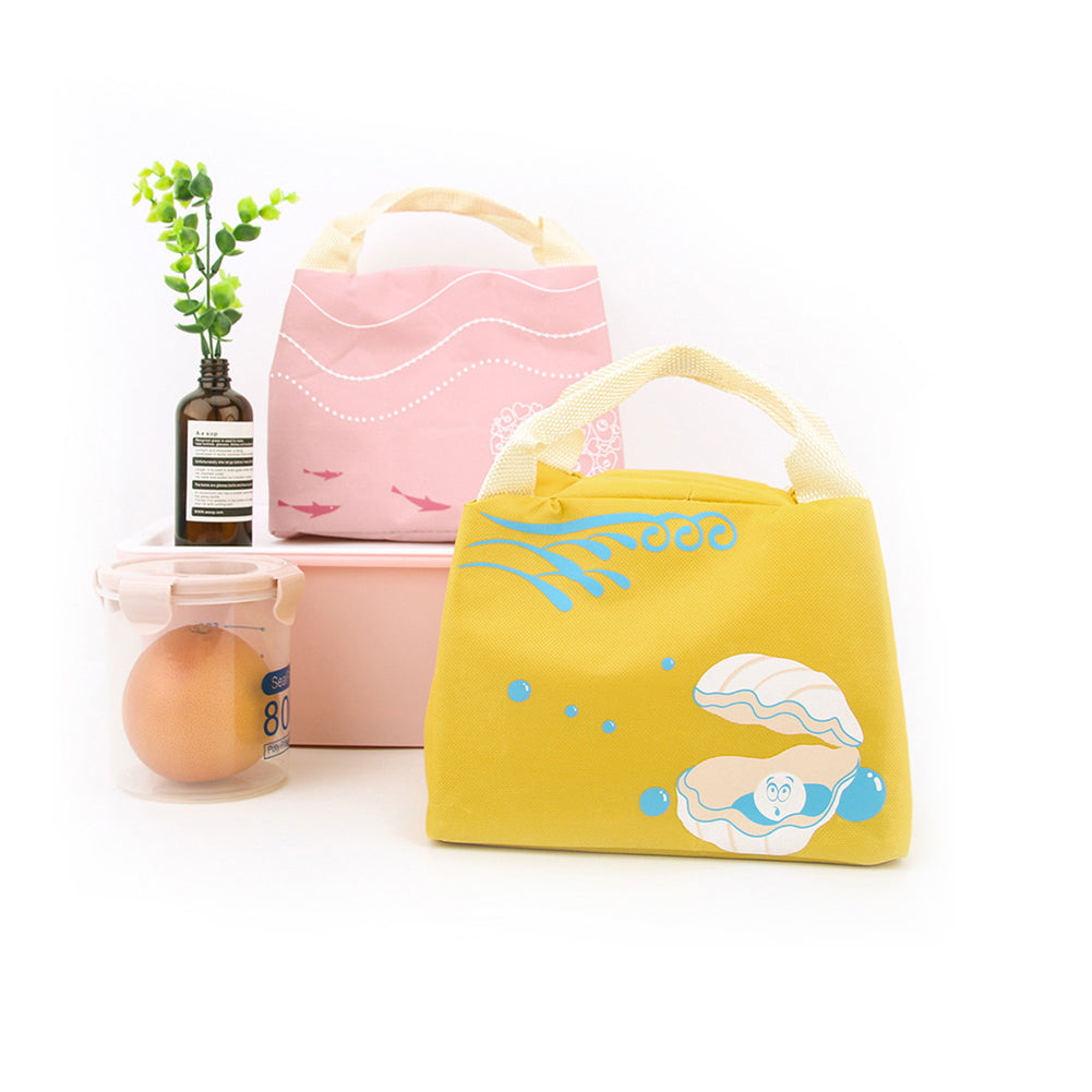 Portable Waterproof Insulated Thermal Lunch Bag Student Travel Picnic Pouch