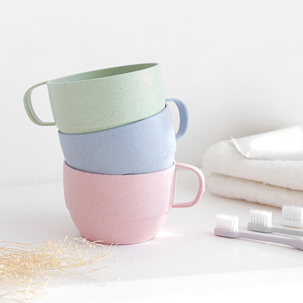 European Style Wheat Straw Breakfast Drinking Milk Cup Coffee Tea Juice Mug