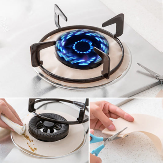 Reusable Round Non Stick Stove Cover Gas Range Burner Stovetop Protect Mat Pad