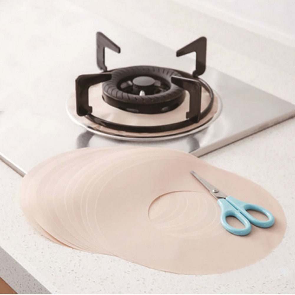 Reusable Round Non Stick Stove Cover Gas Range Burner Stovetop Protect Mat Pad
