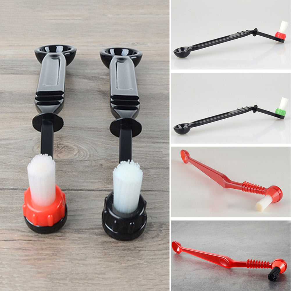 Anti-scald Nylon Cleaning Brush Spoon Tool Set for Espresso Coffee Machine Group Head