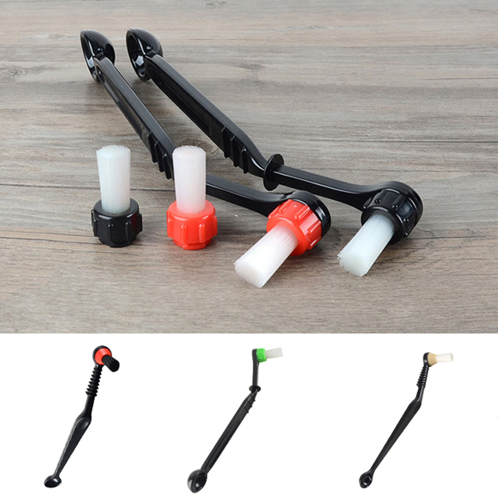 Anti-scald Nylon Cleaning Brush Spoon Tool Set for Espresso Coffee Machine Group Head