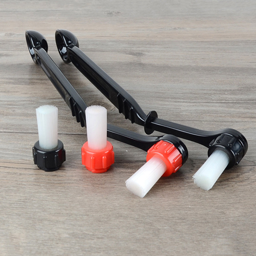 Anti-scald Nylon Cleaning Brush Spoon Tool Set for Espresso Coffee Machine Group Head