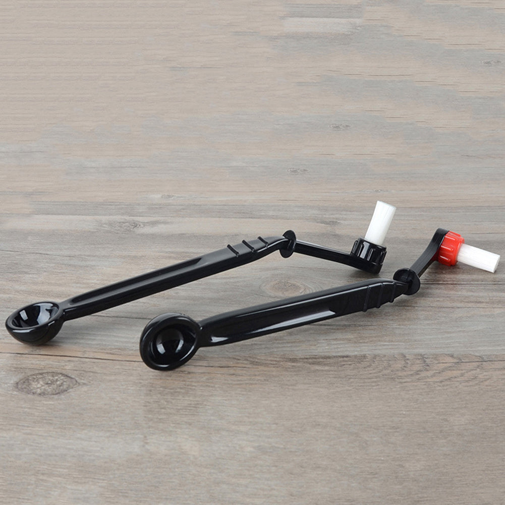 Anti-scald Nylon Cleaning Brush Spoon Tool Set for Espresso Coffee Machine Group Head