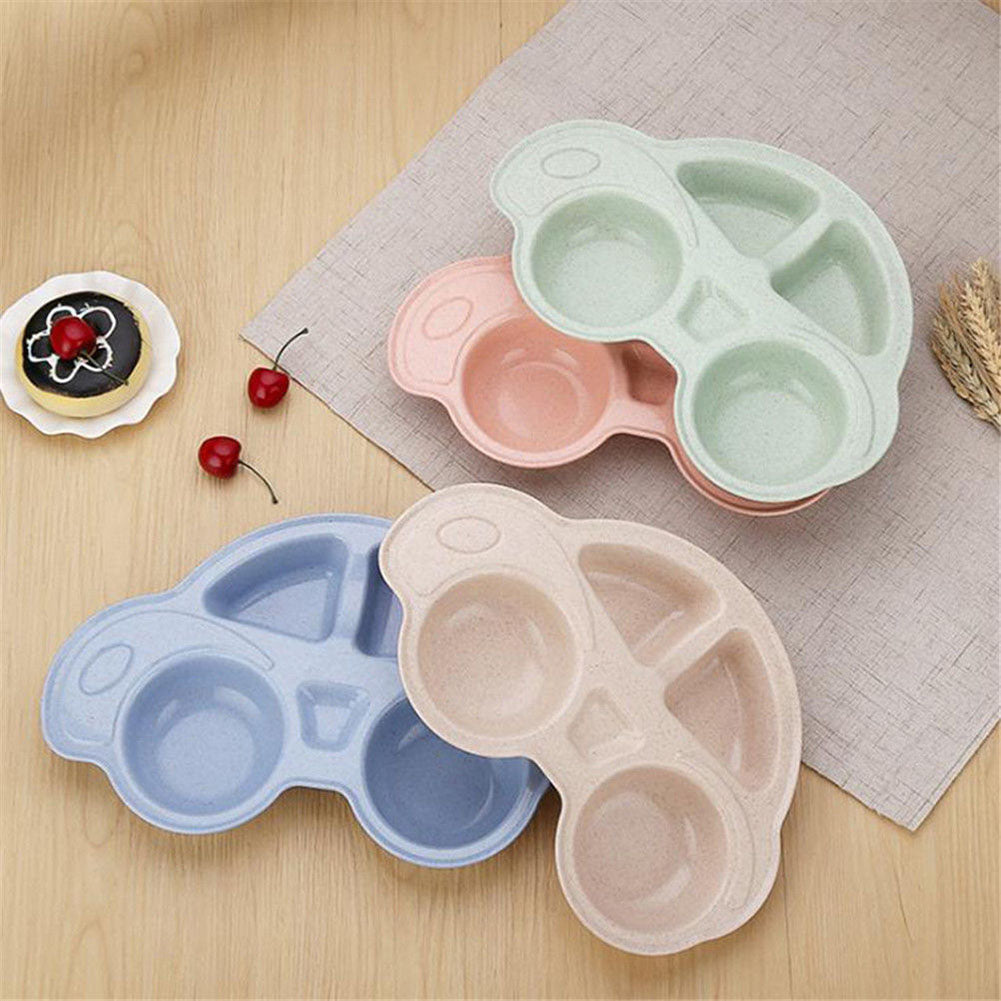 Cute Cartoon Car Small Chips Snacks Dishware Dishes Kids Dinner Plate Separator