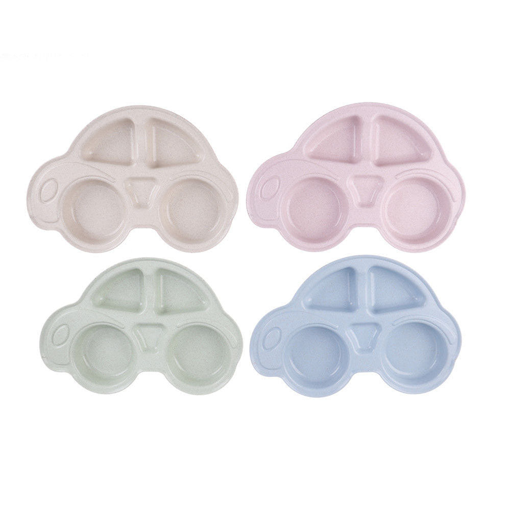 Cute Cartoon Car Small Chips Snacks Dishware Dishes Kids Dinner Plate Separator