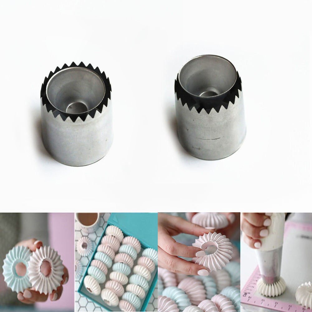 Ring Cookies Dessert Mold Icing Nozzle DIY Cake Pastry Decorating Baking Tool