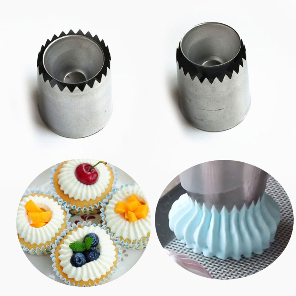 Ring Cookies Dessert Mold Icing Nozzle DIY Cake Pastry Decorating Baking Tool