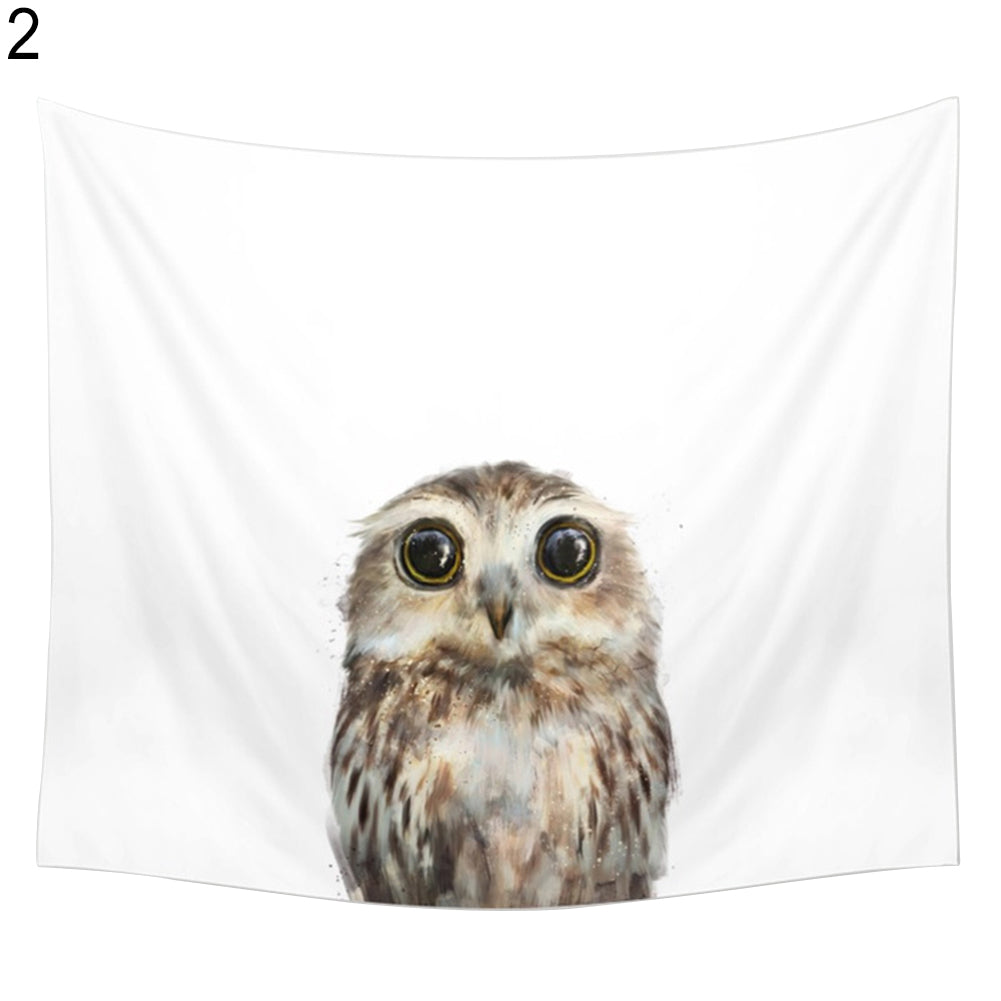 Cute Owl Alpaca Sexy Lady Tapestry Beach Towel Bikini Cover Up Blanket Yoga Mat